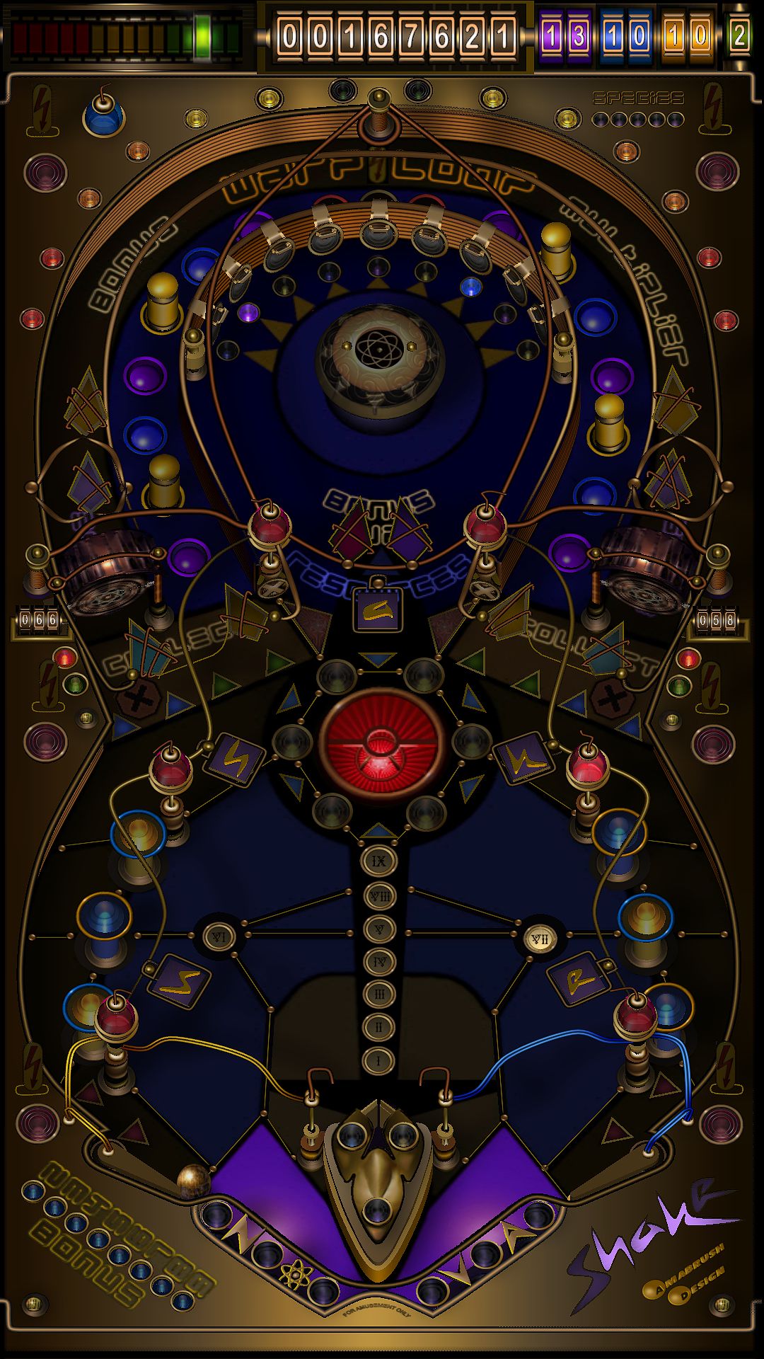 Visual Pinball screenshot NOVA 2010 FS UPDATE DANGER AREA WIP 29-11-10