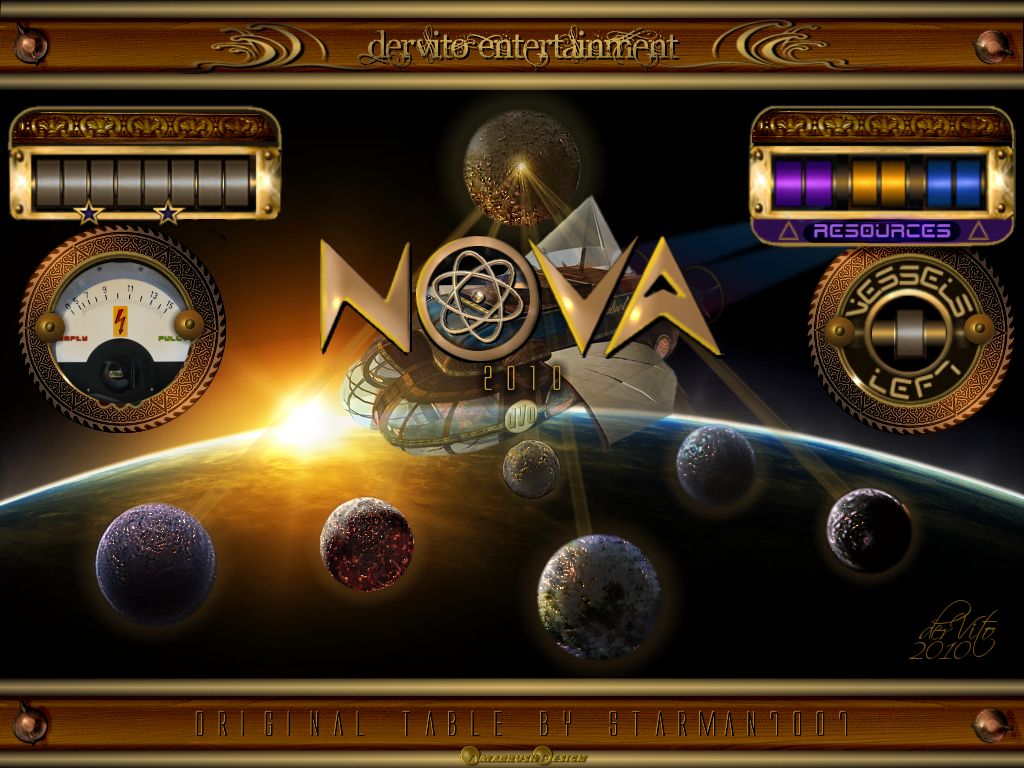 VP NOVA 2010 backglass alternate version